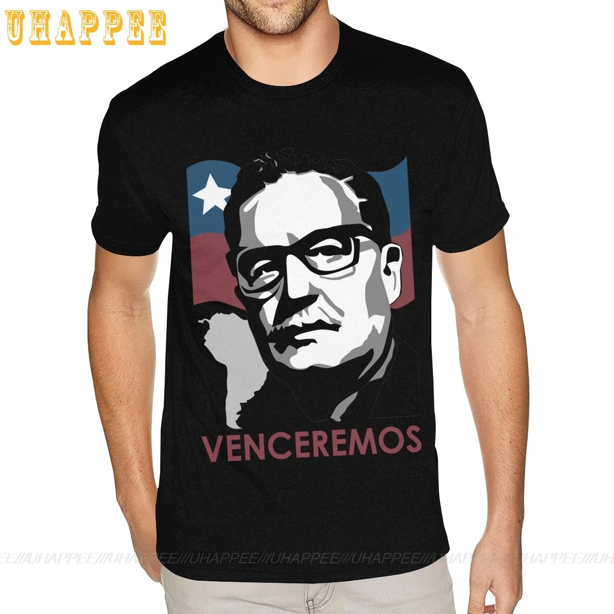 Мужская хлопковая футболка Salvador Allende Venceremos летние футболки 4XL | одежда