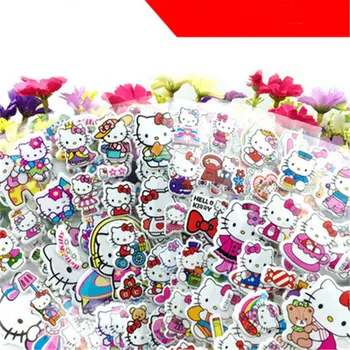 

Cute Fairytale Dreamy Small Red Flower Reward Bubble Cartoon Anime Stickers for Children Puzzle Early Education 3D Sticker Pack