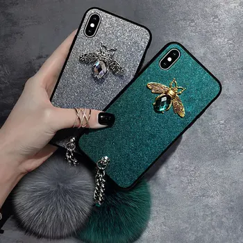 

For Iphone 6s 7 8 Plus X XR XS 11 Pro Max Case Protect Bee Pattern Live Bring Bracelet Protect Sheath For Samsung Note9 10 Case