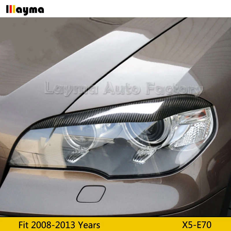 Автомобильные брови из углеродного волокна для BMW X5 35i 50i xDrive E70 2008 2009 2010 2011 2012 2013