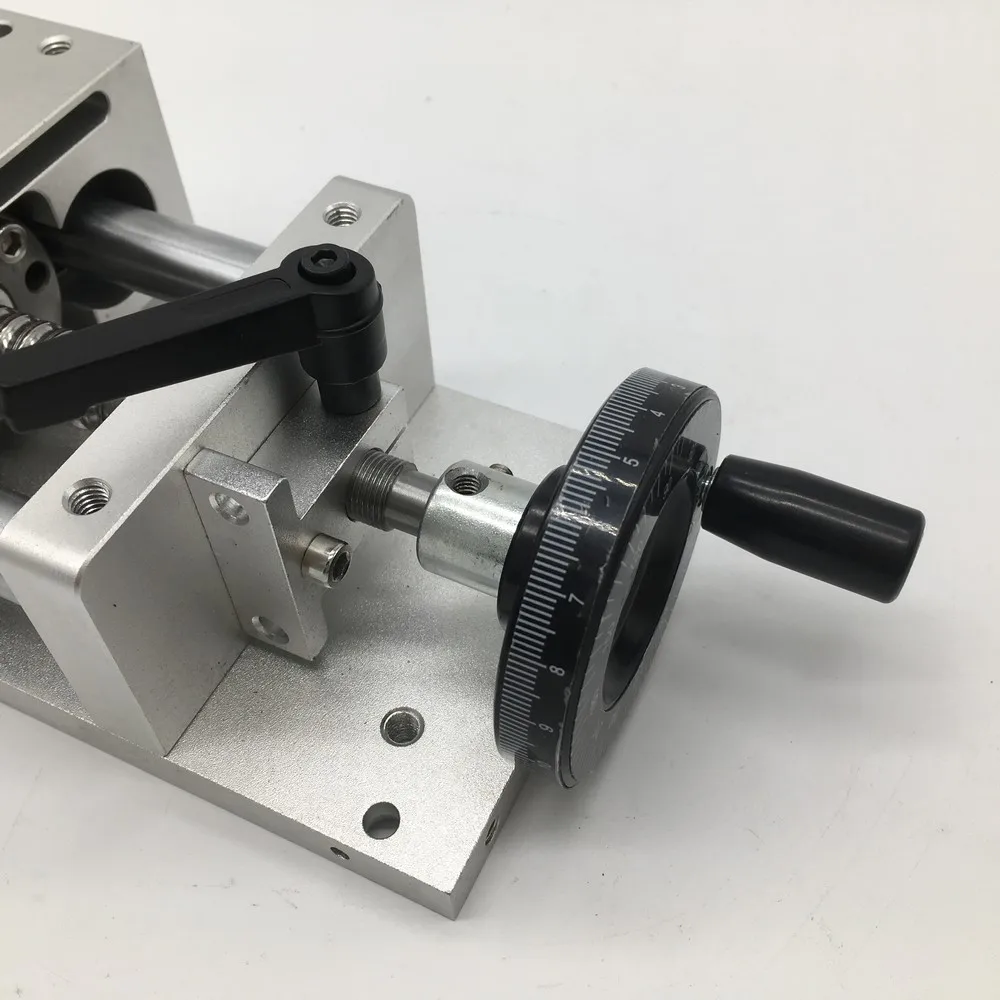 US $104.97 200MM 8 Stroke Manual Hand Wheel Linear Module Sliding Table Slide Linear Stage SFU1605 Ball Screw C7 Displacement Platform