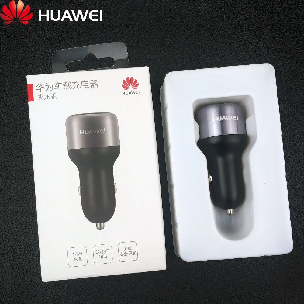 Huawei автомобильное зарядное устройство QuickCharge(макс. 18 Вт) Двойной usb Быстрый QC2.0 автомобильное зарядное устройство адаптер для huawei Mate30 lite 20 P30 lite P20 Mate10 9