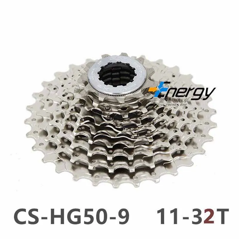 SHIMANO CS-HG200/30/300/400/MTB горный велосипед запчасти для велосипедов 9S кассета K7 свободного хода 9/27 скорости колеса Лента 11-32/34/36T - Цвет: HG50-9