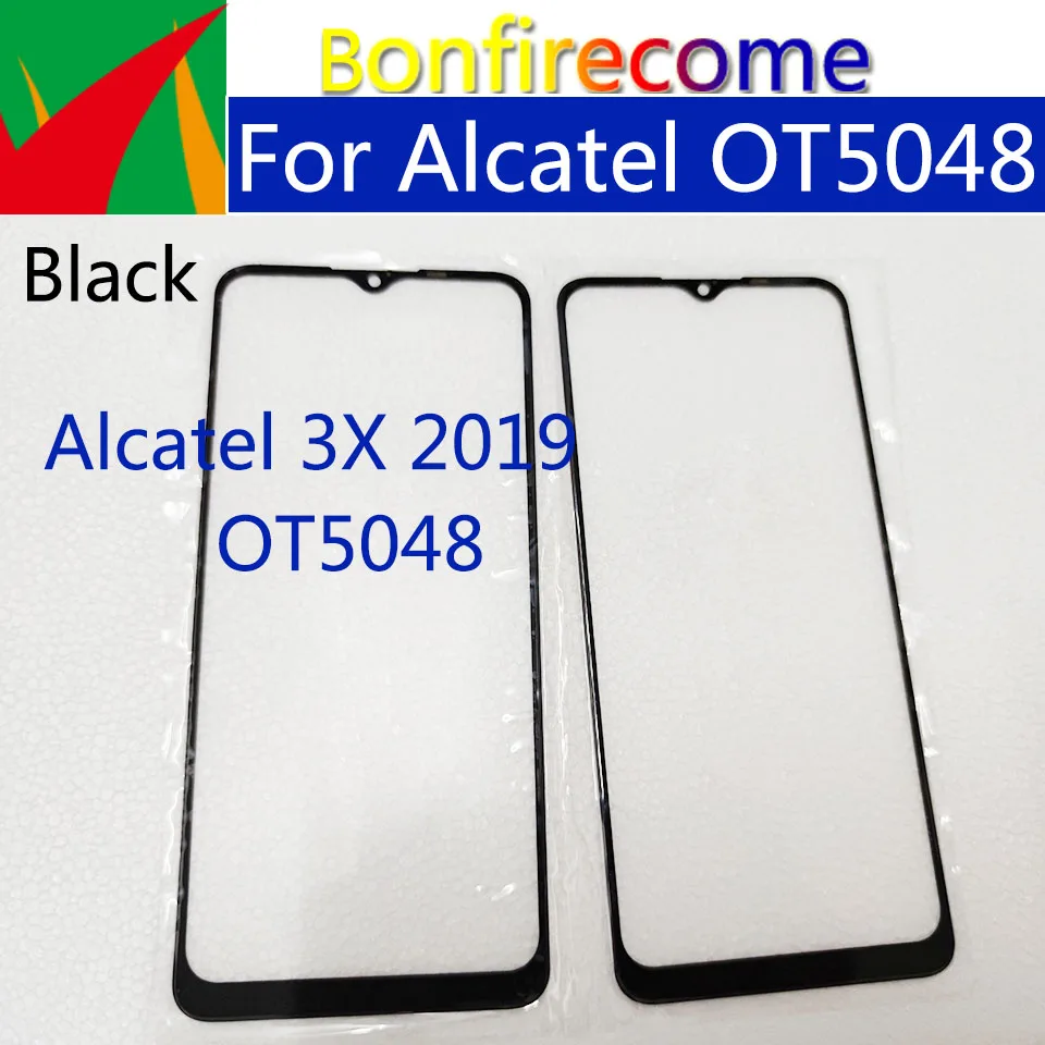 

10Pcs\Lot For Alcatel 3X 2019 5048 OT5048 Touch Screen Front Glass Panel LCD Outer Lens With OCA Replacement