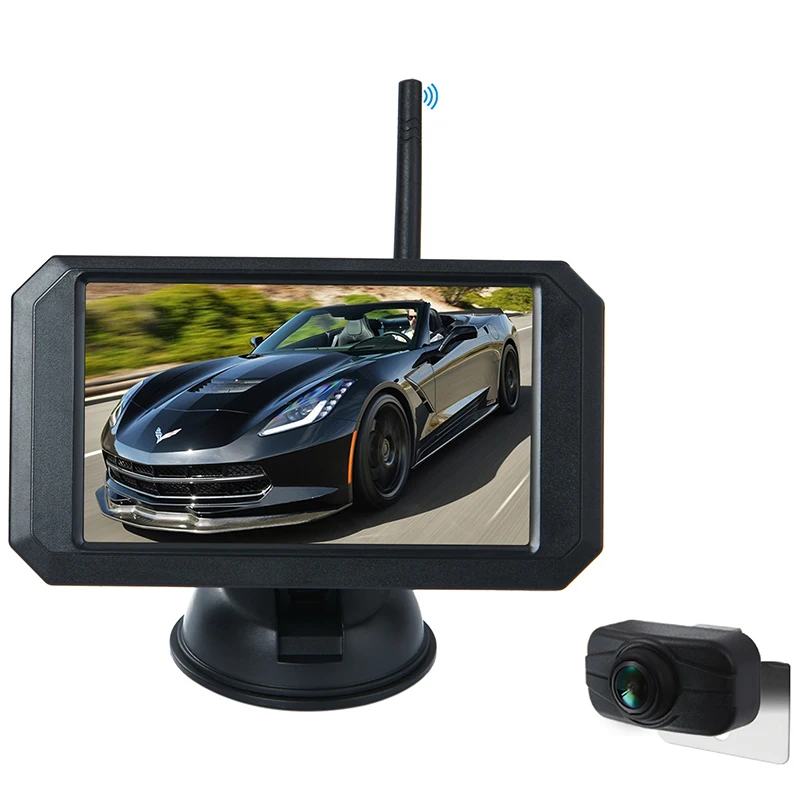 5 дюймов 1080p беспроводной автомобильный монитор заднего вида камера Реверсивный