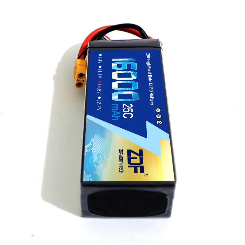 ZDF гарантия качества питания 4S 14,8 V 16000mah 25C Max 60C Lipo батарея для вертолета RC модели квадрокоптера самолета дрона автомобиля FPV