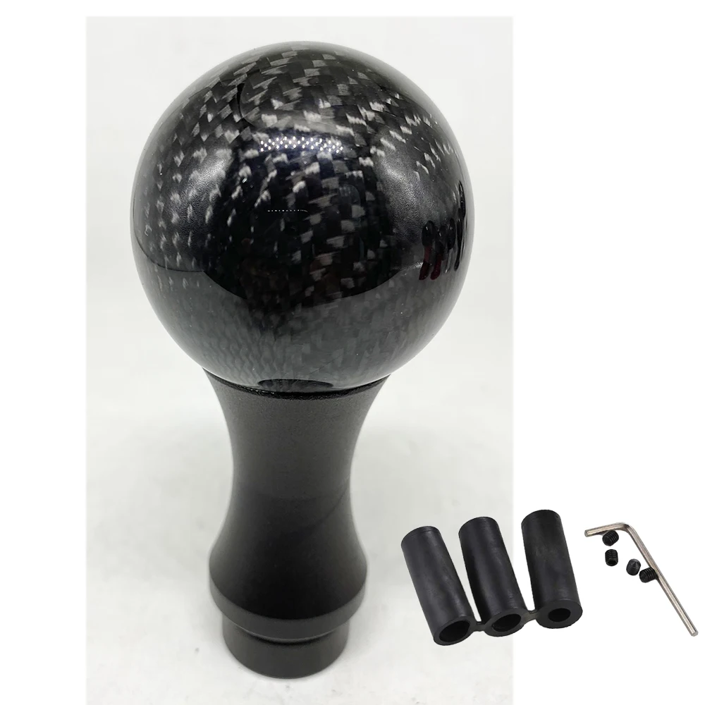 

Real Black Carbon Fiber Ball High Shift knob Manual Transmission Gear Shifter Knob