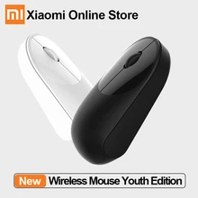 Оригинальная беспроводная мышь Xiaomi Youth Edition 1200 точек/дюйм 2,4 ГГц оптическая офисная мини беспроводная мышь безопасный материал для ноутбука