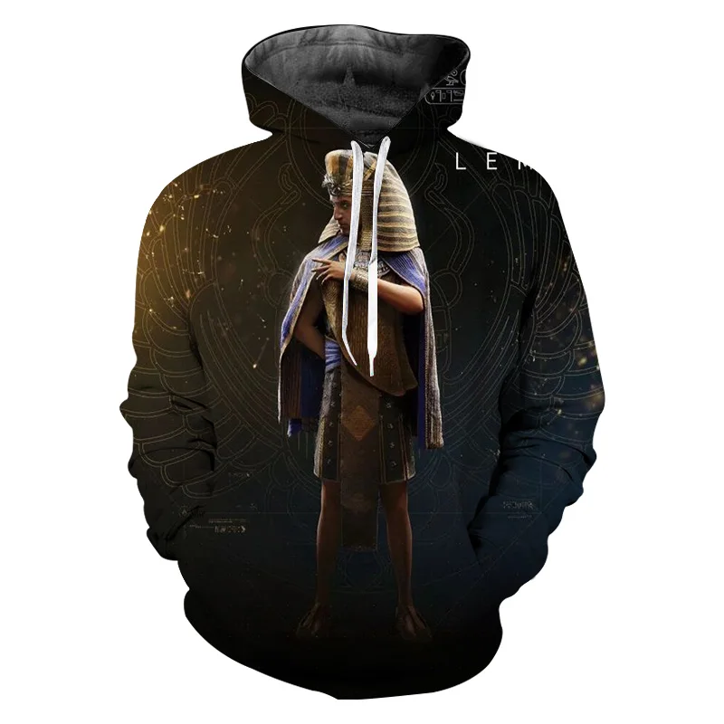 Assassin's Creed, толстовки с капюшоном с Фараоном для мужчин, толстовка с капюшоном, уличная одежда для мужчин, новинка