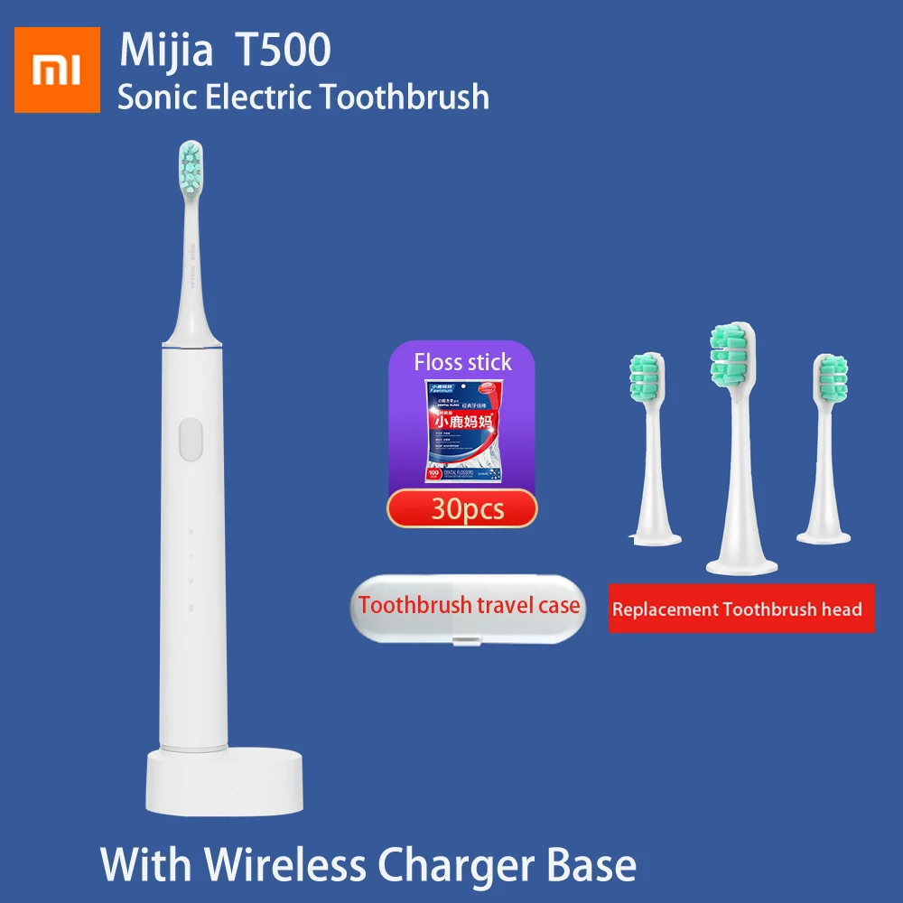 Original Xiaomi T500 Sonic Electric Toothbrush Mi Long Battery Life IPX7 Mijia Tooth Brush High Frequency Vibration Magnetic Original Xiaomi T500 Sonic Electric Toothbrush Mi Long Battery Life IPX7 Mijia Tooth Brush High Frequency Vibration Magnetic