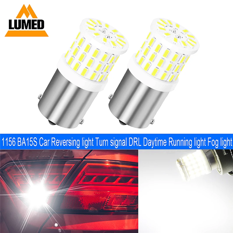 10x сигнальная лампа 1156 1157 12V BA15S BAY15D P21W BAU15S 57 SMD 3014 указатель поворота Реверсивный светильник тормозной светильник