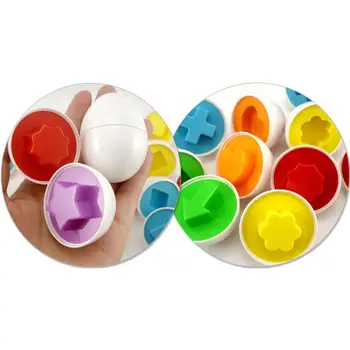 

Education Learning toys Mixed Shape Wise Pretend Puzzle Smart Eggs Baby Kid Egg Learning Puzzles for Children