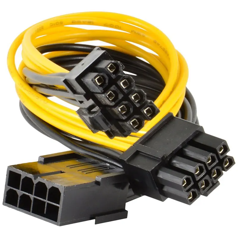 Alimentatore PC Cavo I-E Da 6 Pin A 8 Pin (6 2) - Lunghezza 22 Cm, Per Schede Video Adattatore Alimentazione Pc Alimentatore PC Cavo I-E Da 6 Pin A 8 Pin (6 2) - Lunghezza 22 Cm, Per Schede Video Adattatore Alimentazione Pc