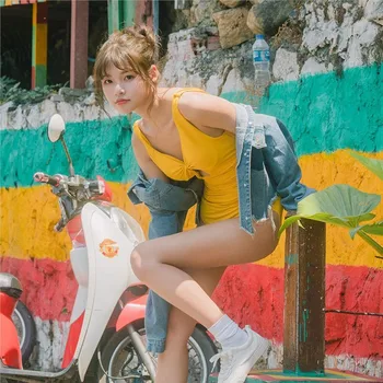 

Swimsuit Plus Size Bikinis Woman Female Push Up Women Ins New Fund 2020 Web One Piece At Solid Polyester Sierra Surfer Swimwear