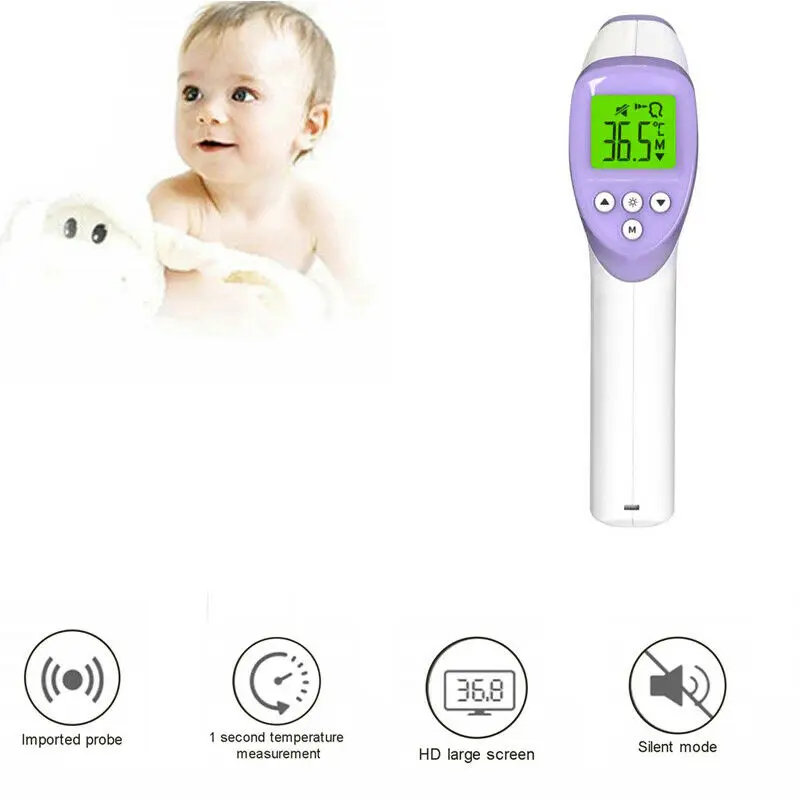 

Multi-purpose Digital IR Infrared Thermometer Forehead Body Electronic Thermometer Gun Non-contact Temperature Measure
