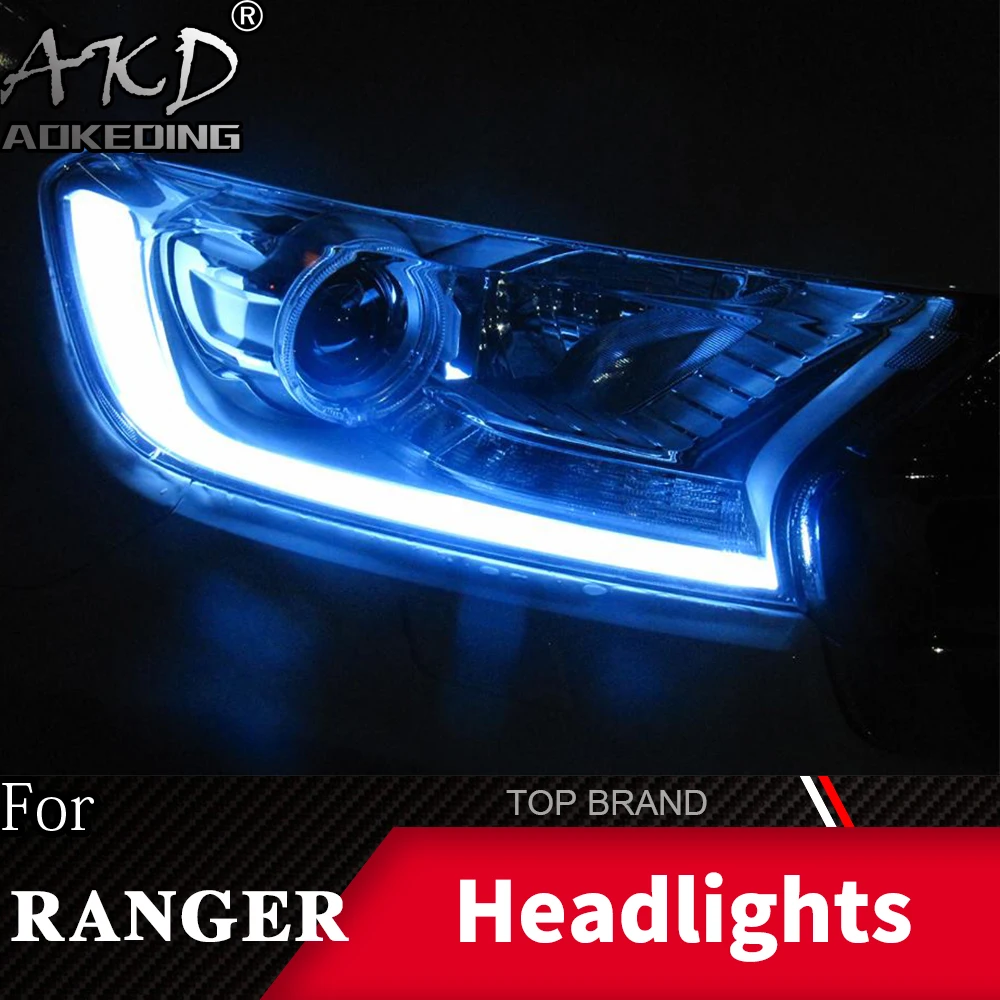 Головной фонарь для Ford Everest- фары Ranger Противотуманные фары Дневные ходовые огни DRL H7 светодиодный Биксеноновая лампа автомобильный аксессуар