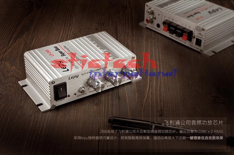 От DHL или Fedex 20 шт. LP 268 Новый мини Hi Fi аудио стерео усилитель для автомобилей