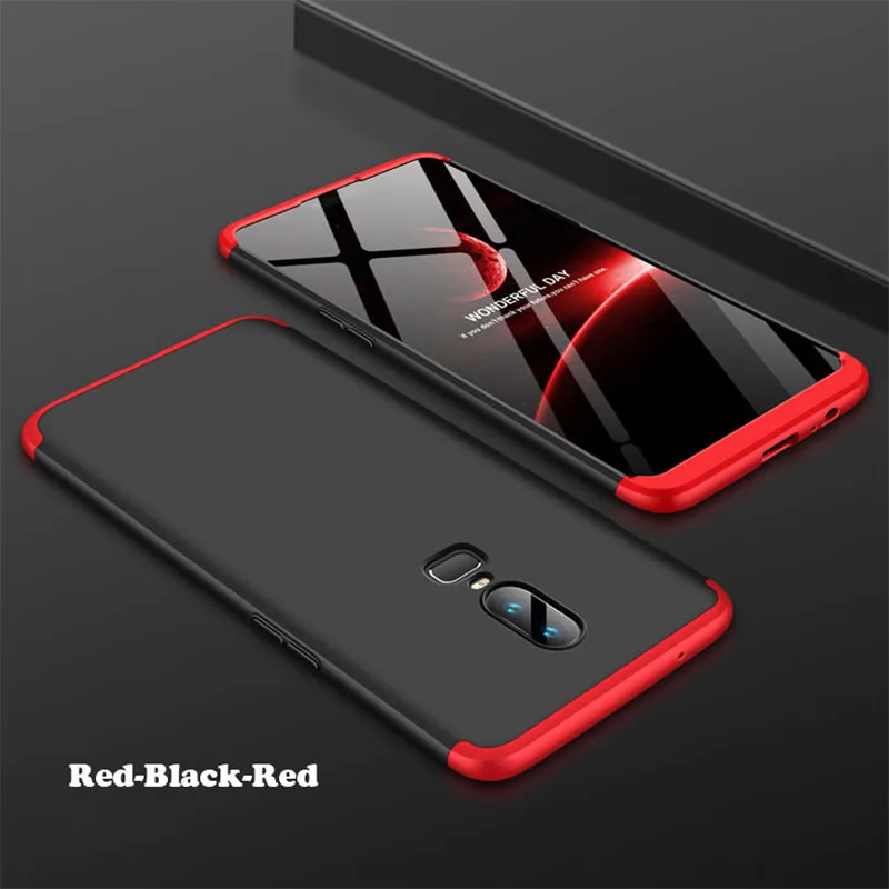 Чехол GKK 360 полное покрытие для OnePlus 7 Pro 6 5 T жесткий матовый ПК ударопрочный чехол