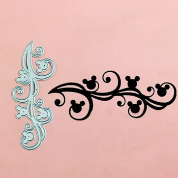 

Mickey Minnie Leaf Metal Cut Dies Stencils for Scrapbooking Stamp/photo album Decorative Embossing DIY Paper Cards
