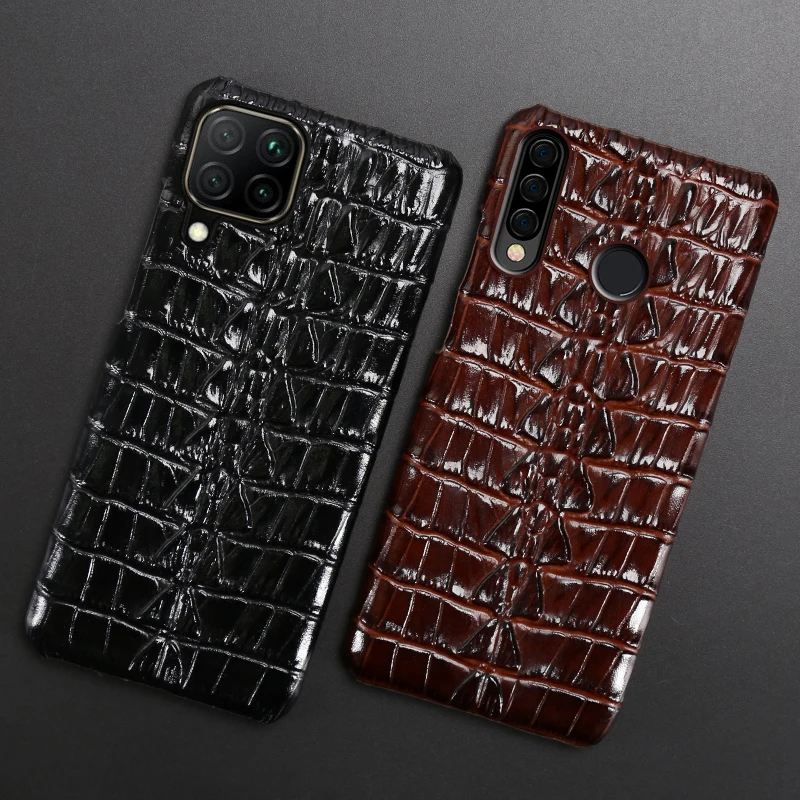 Чехол крокодиловый для Huawei P10 P20 P30 lite Y9 Y7 P Smart 2019 Mate 10 20 Pro Honor 7X 7A 8 8X 9X | Мобильные