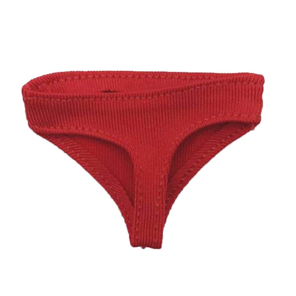 1//6 Scale Women Red Briefs Underwear Lingerie for 12inch Action Figures