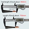 1pc/10pcs Polishing Brush Head For Stainless Steel Weld Bead Processor Welding Seam Cleaning Machine With M6/M8 Thread 4