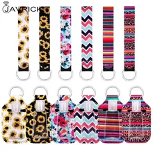 1 conjunto portátil 1 oz recarregáveis vazio garrafas de viagem com chaveiro titular conjunto wristlet chaveiro garrafa recipiente com tampas da aleta