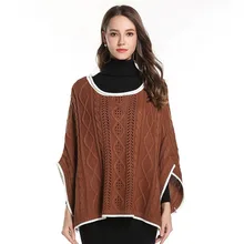 New Casual Hollowing Women Sweater O Neck Half Sleeve Ladies Jumper Autumn Loose Cloak Knitting Pullovers 2020 Truien Dames