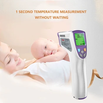 

Infrared Forehead Baby Alarm Thermometer Digital Backlight Non-contact Body Temperature In Stock Fast Delivery