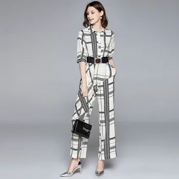 

2 Piece Set Women striped Suits Crop Tops loos pants Skirt Sets Female New Summer Ladies Two pcs Set Outfits