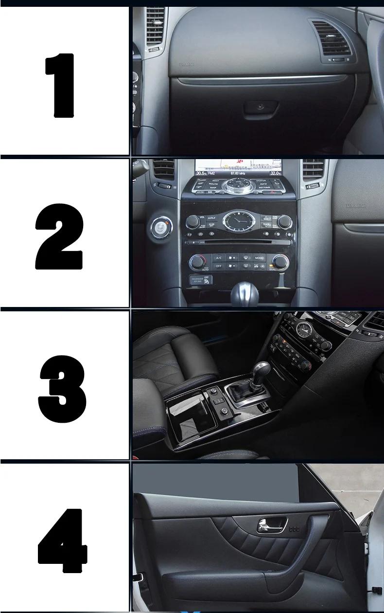 Для Infiniti QX70 QX80 модифицированный интерьер автомобильная краска центральный контроль навигационный экран прозрачная защитная пленка из ТПУ