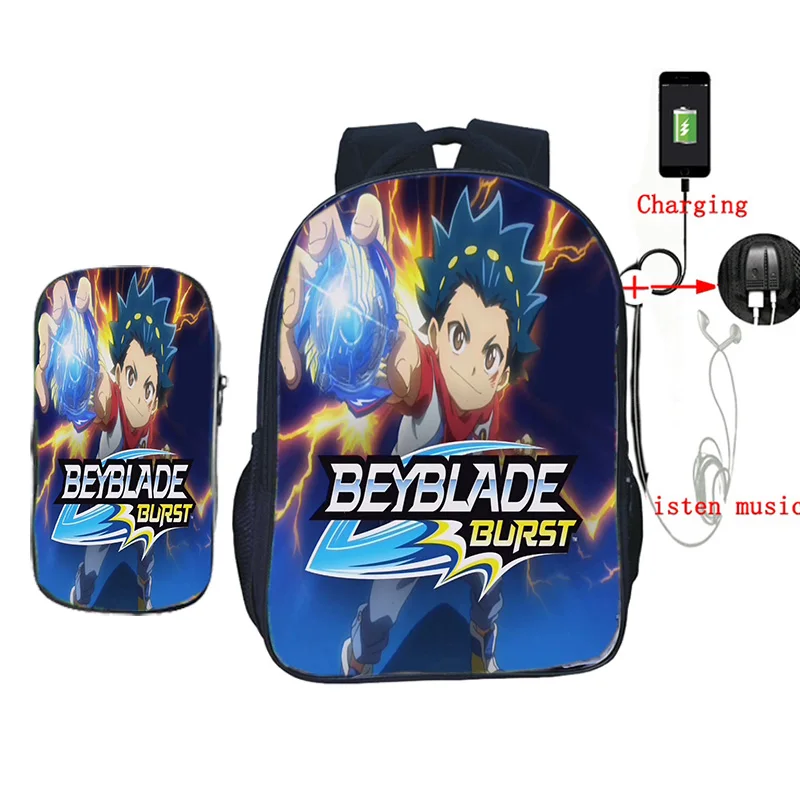 22 Мультфильм Beyblade 2 шт./компл. ежедневный рюкзак детские школьные сумки для женщин и мужчин ноутбук удобный рюкзак для путешествий сумки лучший подарок - Цвет: 22