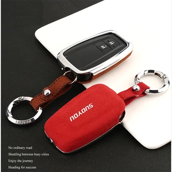 

Faux Flip fur Car Key Case Fob Cover For Toyota Auris Camry Corolla Yaris Aygo Scion TC IM C-HR CHR Prado 2018 Key Car Styling