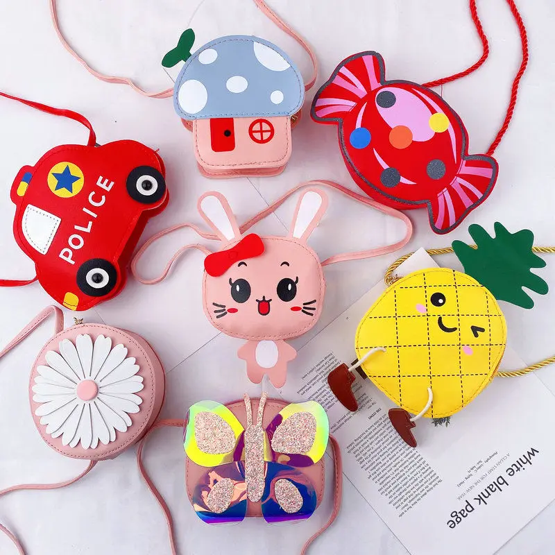 Mini bolsas de mensajero de hombro para niños y niñas, accesorios bonitos de moda, monederos, bolsos pequeños, billetera