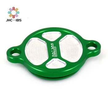 

Motorcycle CNC Billet Engine Oil Filter Cap Cover Plug For Kawasaki KX450F KX450 KX 450F KX 450 F 2016 2017 16-18 2016-2018