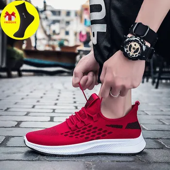 

Men Running Shoes Air Cushion Sneakers Breathable Outdoor Walking Sport Shoes For Male Lace-up Casual Shoes Bubble Men Footwear