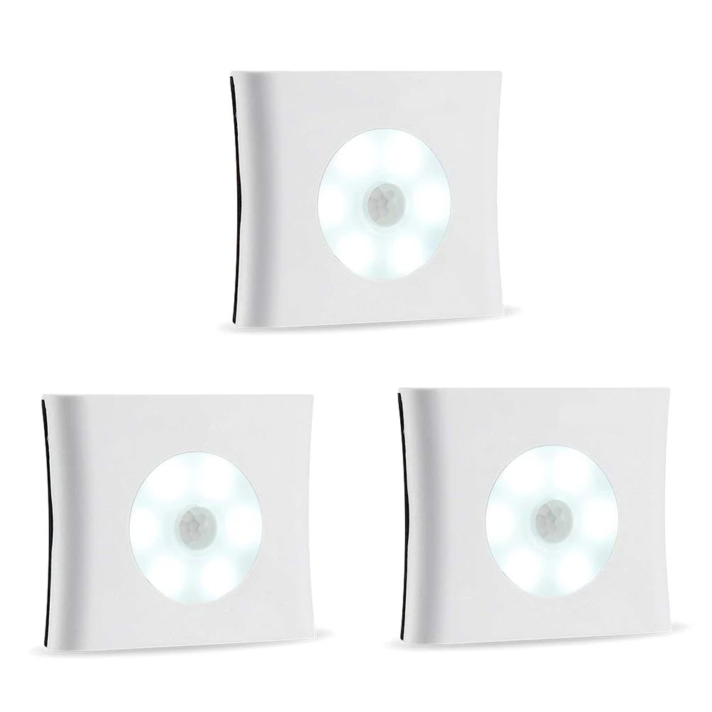 

LED Sensor Night Light Mini PIR Motion Sensor Lamp Battery Nightlight for Indoor Wardrobe Stair Wall Lighting Hallway Night Lamp