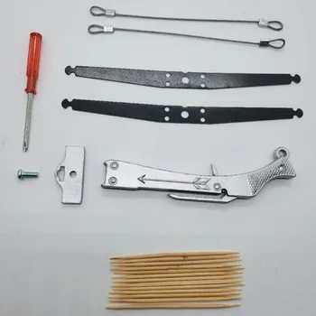 

Stainless Steel Mini Toy Decompression Creative Toothpick Toy Ornaments Wire Bowstring Can Not Be Launched Support Wholesale