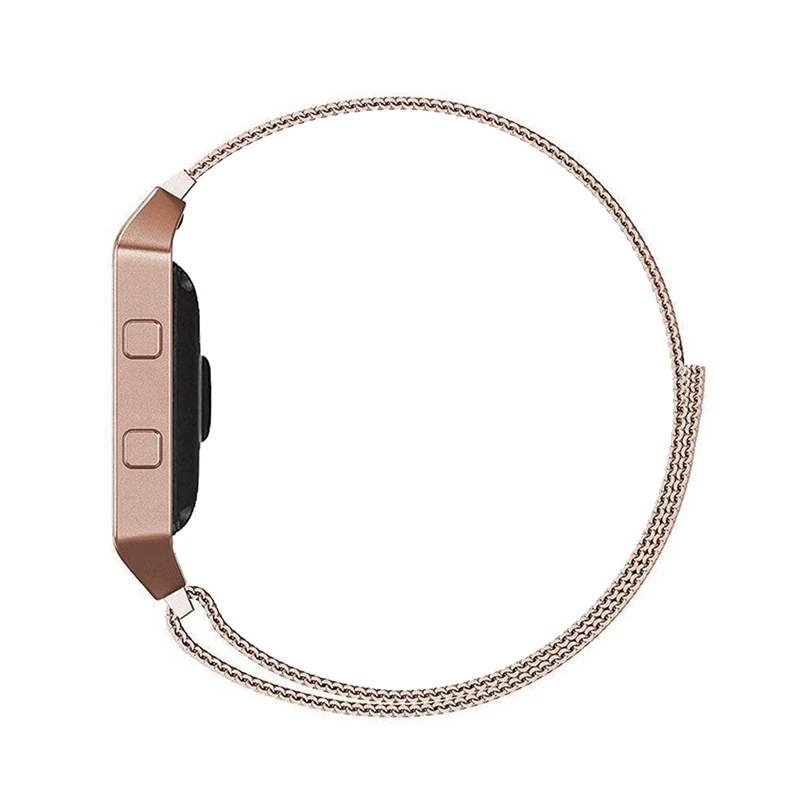 Ремешок для часов Fitbit Blaze с металлической рамкой и изображением миланских часов, ремешок для часов Nizza с магнитной присоской и кнопкой