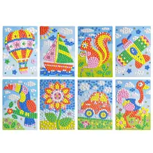 Прекрасный мультфильм животных Автомобиль 3D EVA пены мозаичная картина стикер дети Головоломки ремесло