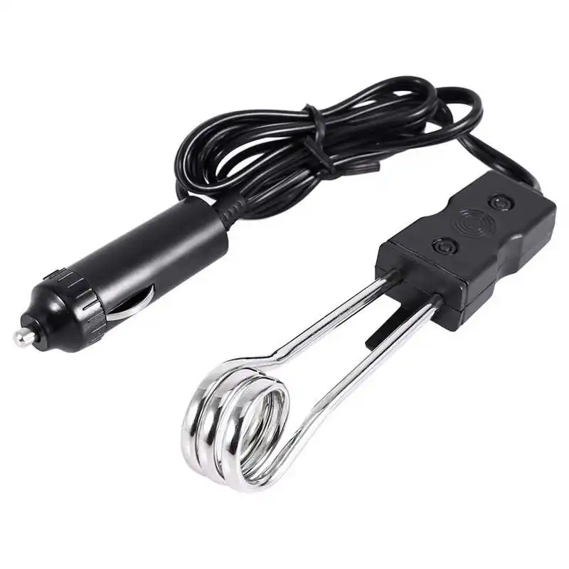 Immersion Heater Portable Instant Hot Water Heaters 12V/24V Mini Electric Car Water Heater Coffee Immersion Travel