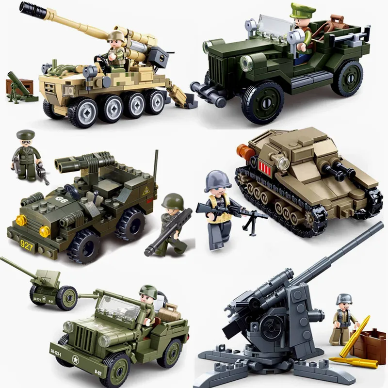 War Of The Worlds Heavy Weapon Armored Vehicle Anti-Tank Gun Mortar Building Blocks Kit Bricks Classic Sets Model Kids Boy Toys | Игрушки и