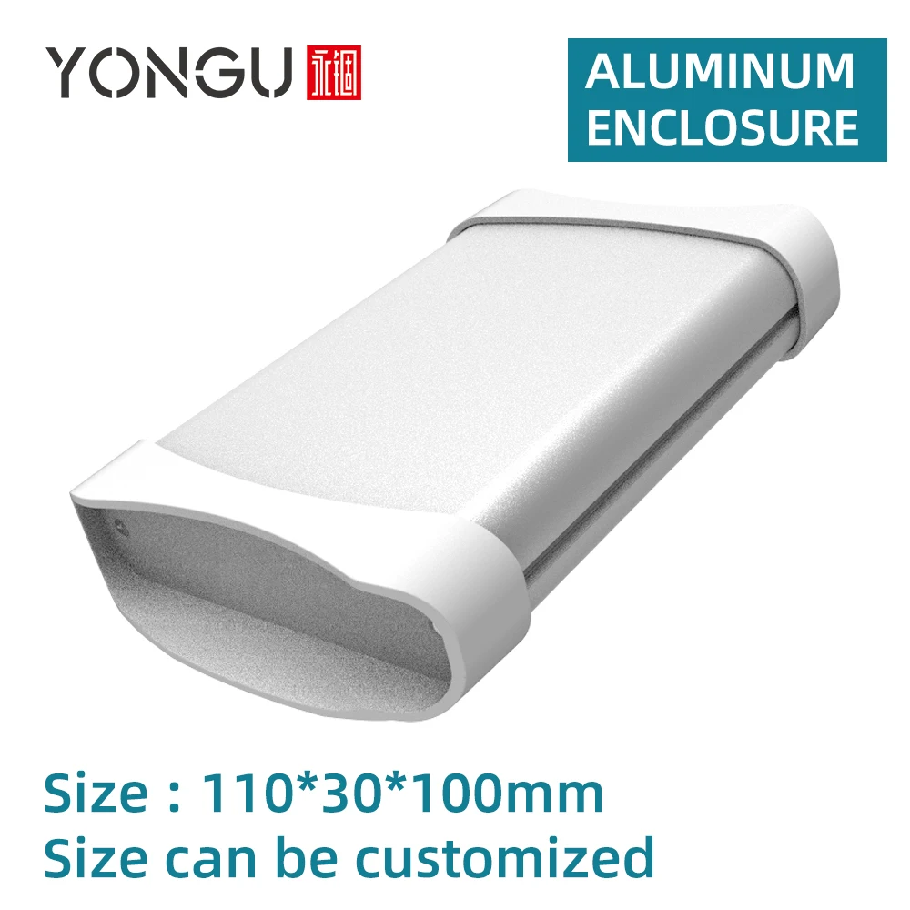 

Battery Enclosure Housing for Circuit Board K04A 110*30mm Extruded Aluminum Box Wire Terminals