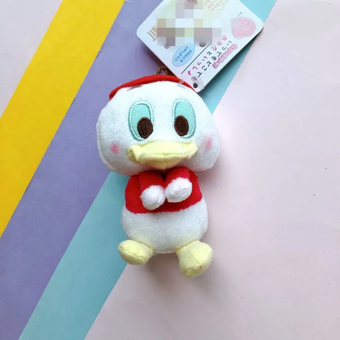 12 шт./лот плюшевые llaveros kawaii брелок Дональд подвеска с форме утки линии друзей оптом дешевле