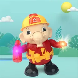 Jouet électrique en forme d'éléphant dansant, musique, éclairage, balançoire amusante, Animal, poupée, cadeau pour enfants, en plastique, Portable, mignon, chant 