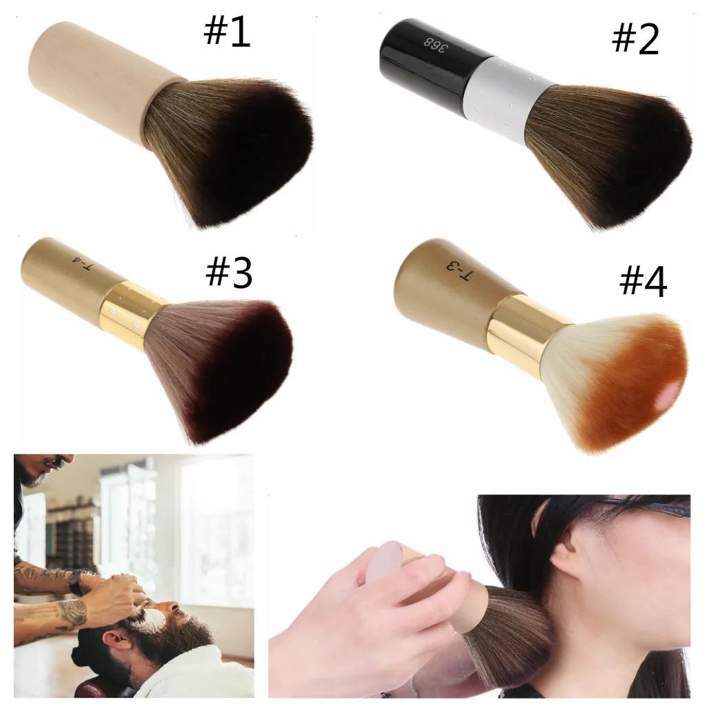 Soft Brush Neck Duster Black Hairdressing Hair Cutting Salon Stylist Pro Barber