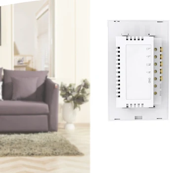 

Wi-Fi Contact Switch 1Gang Wall Light Smart Panel Wireless Wall Interruptor Timing Remote Control Light Switch US Plug