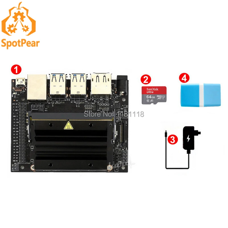 

jetson nano AI developer kit package jetson nano developer kit + tf card
