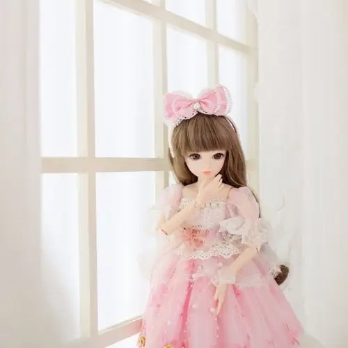 BJD Doll 1/3 Ball Jointed Girl Dolls Free Face Wig Clothes Makeup Toy FULL SET 