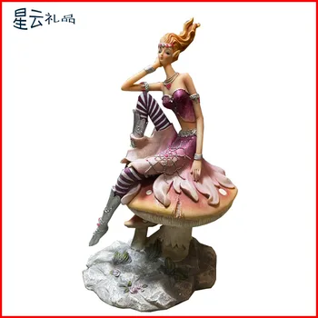 

Resin Flower Fairy Angel Girl Decoration Creative European Crafts Home Bedroom Decorations
